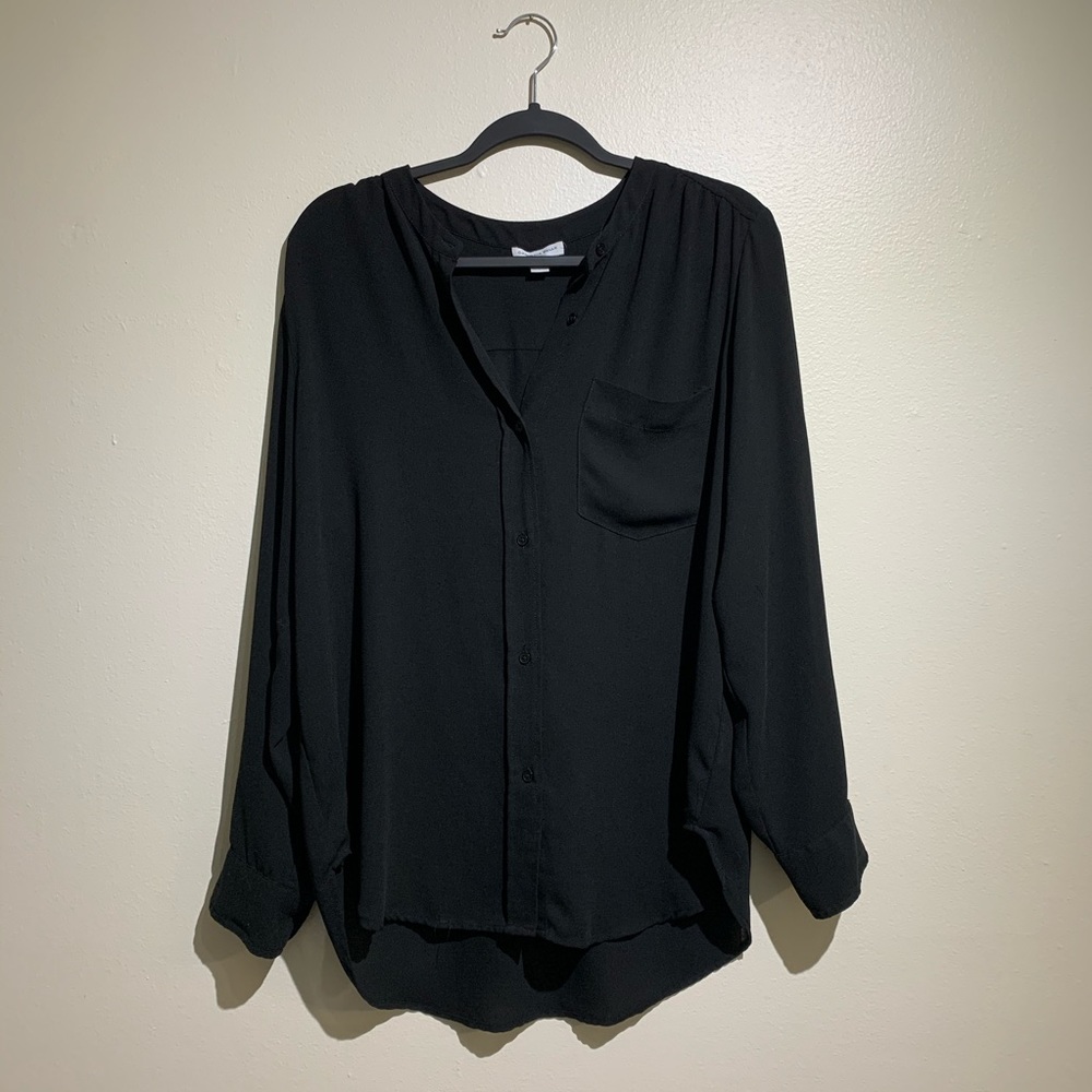 Carolina Belle Black Long Sleeve Top